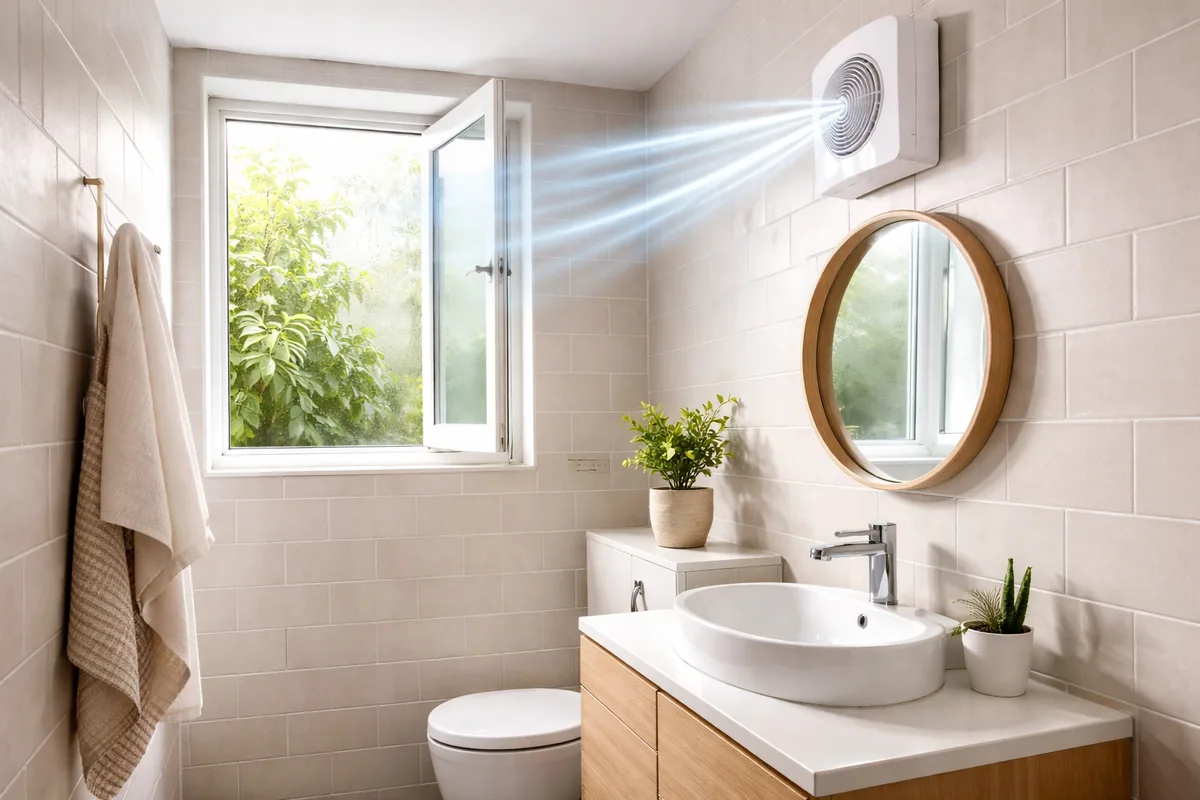 How to improve ventilation in a small bathroom