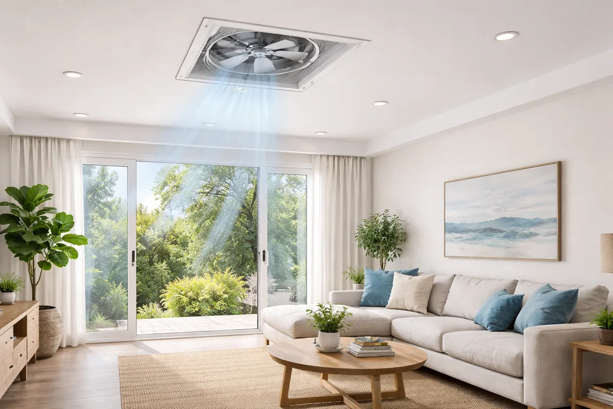 What are the benefits of installing a whole house fan